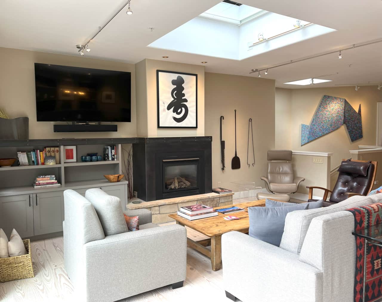 Comfortable seating area in living room