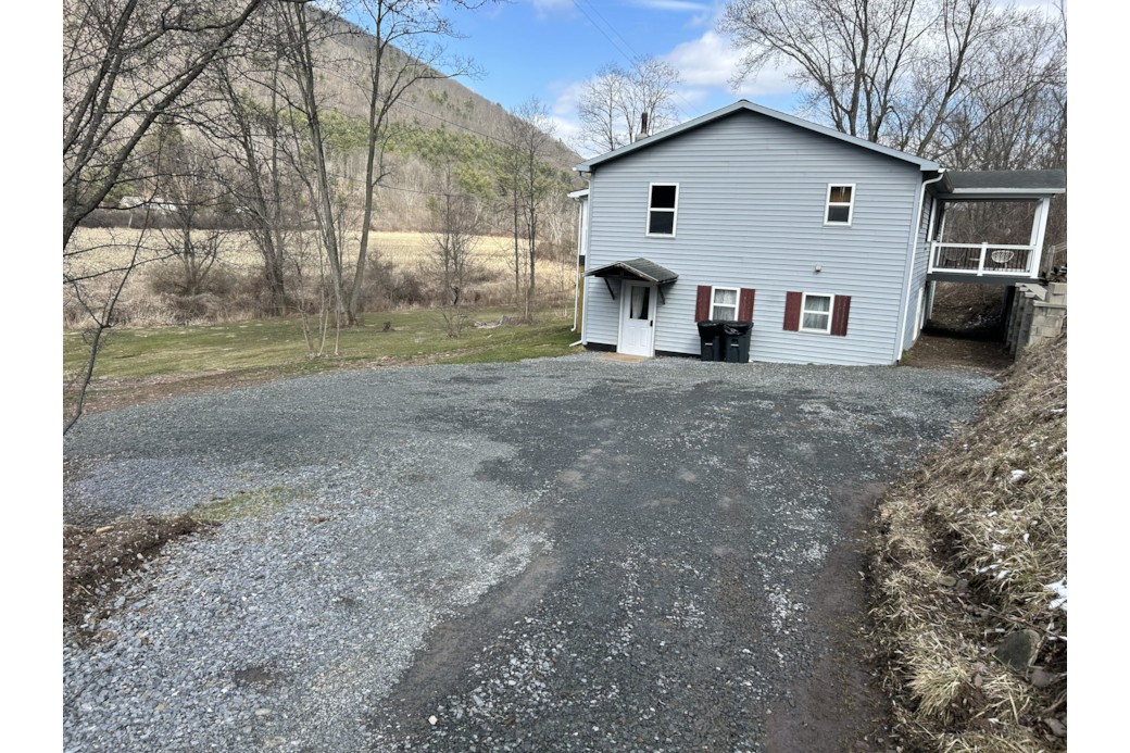 Misty Mountain Cottage, enter on the lower/walk out basement level - parking for 2 cars