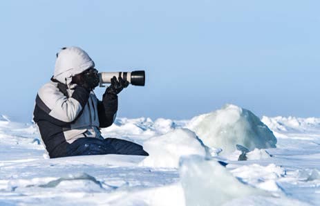 Photographer on the ice