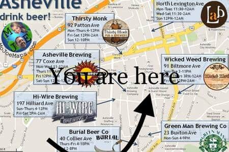 Walk to all these breweries in 5min or less
