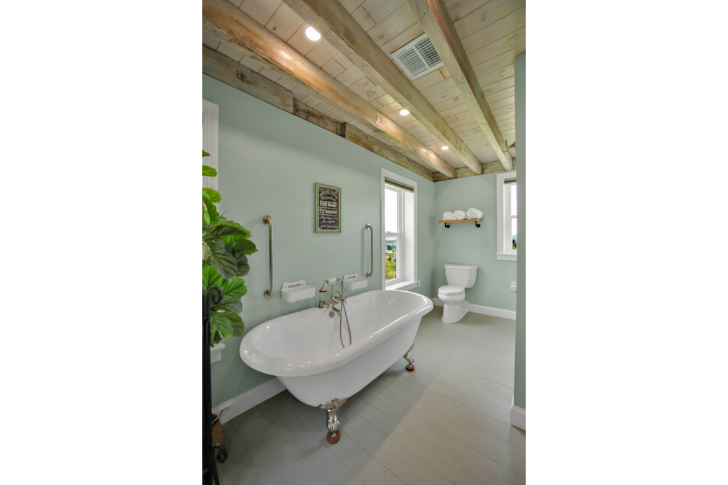 Bathroom 2, laundry, walk in shower, bathtub