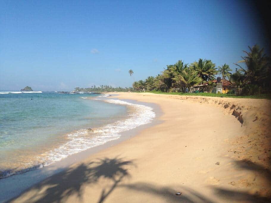 Swimming beach 50 meters down the road