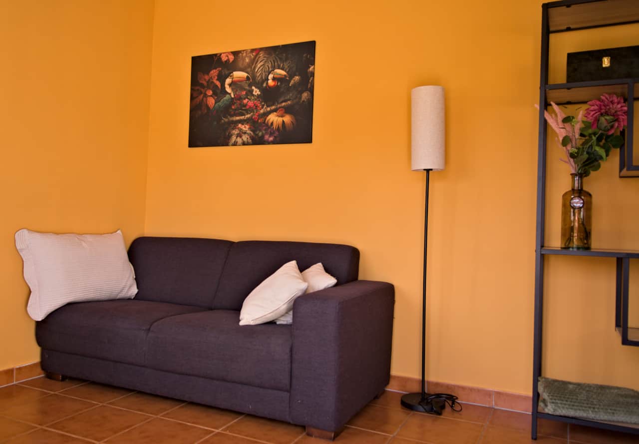 Living room and kitchen