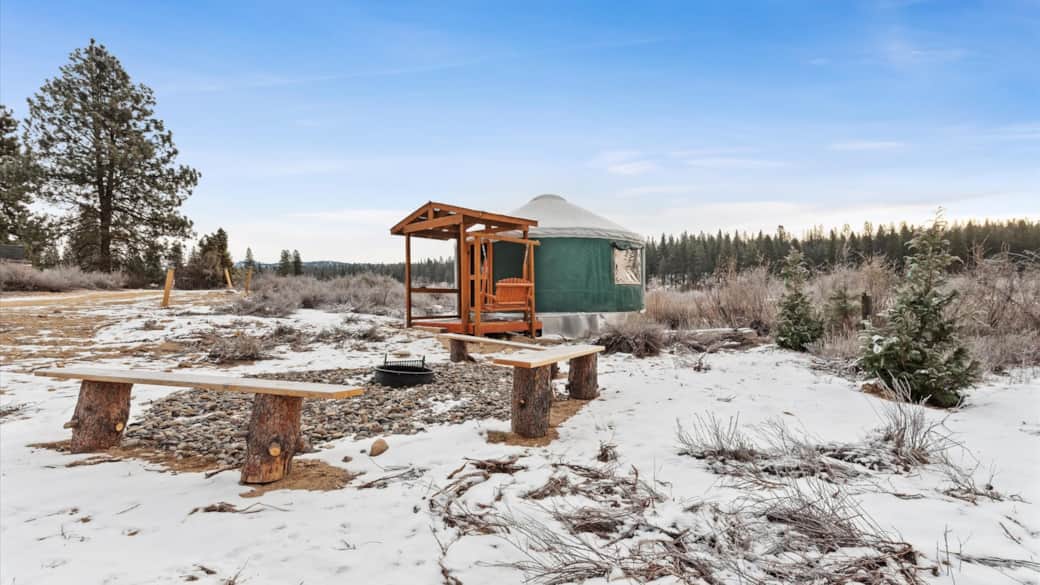 Yurt 1 Exterior Wide Angle View