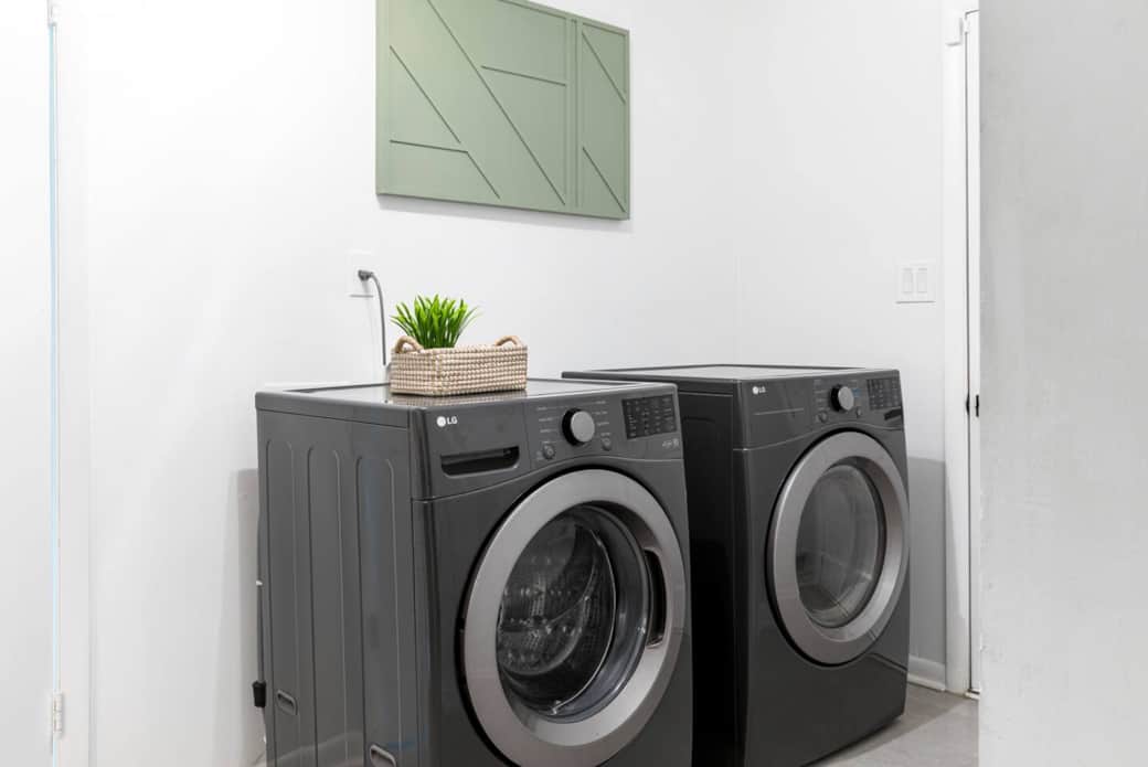 Washer and dryer readily available if ever need to do some laundry during your stay.