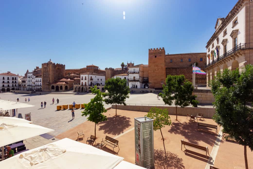 Vista de la plaza Mayor desde el 103