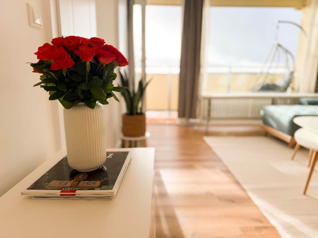 Wohnzimmer mit 55 Zoll Smart TV Wohnzimmer mit 55 Zoll Smart TV