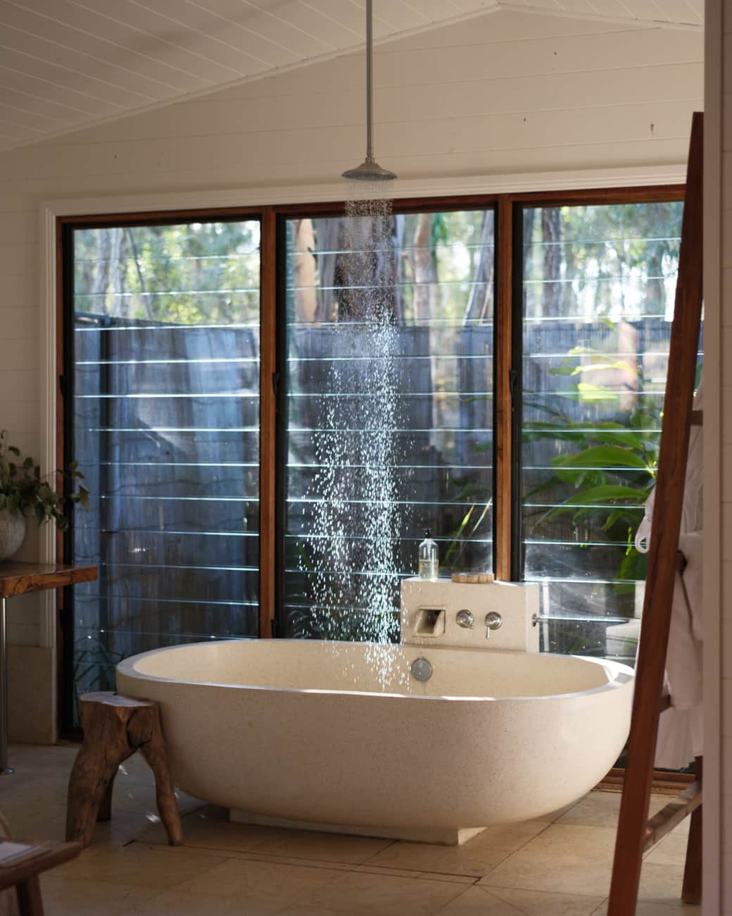 Large stone baths Large stone baths