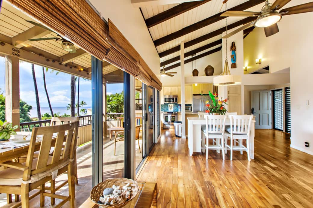 View from Living room and deck