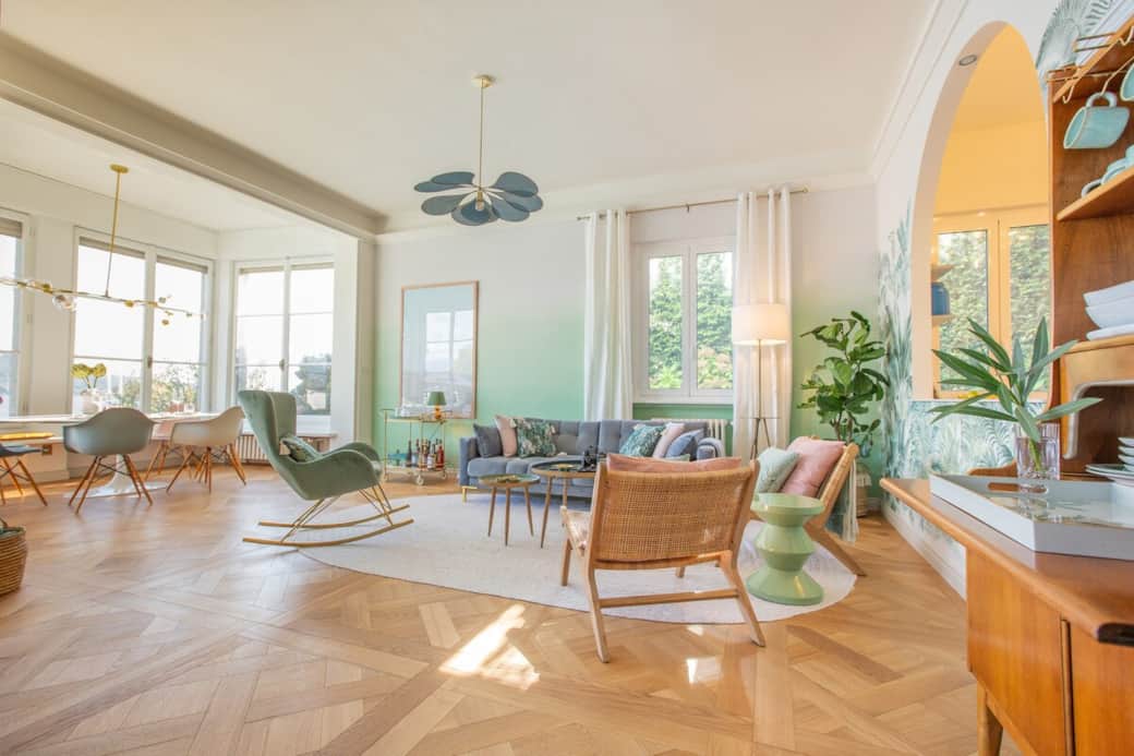 Wohnzimmer und Essbereich