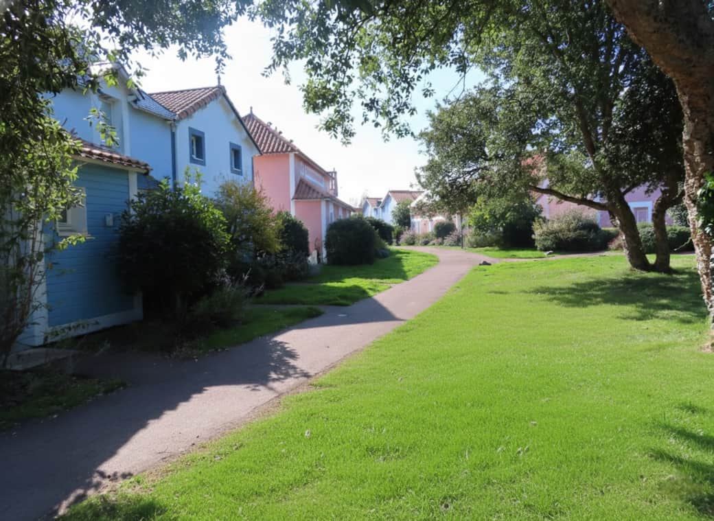 Chemin vers le centre du village