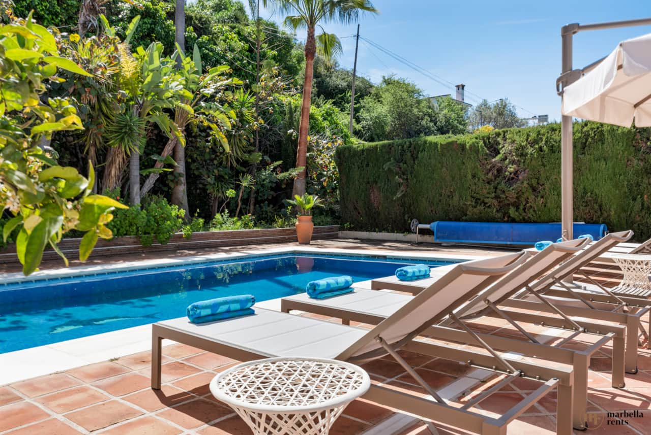 Private swimming pool.