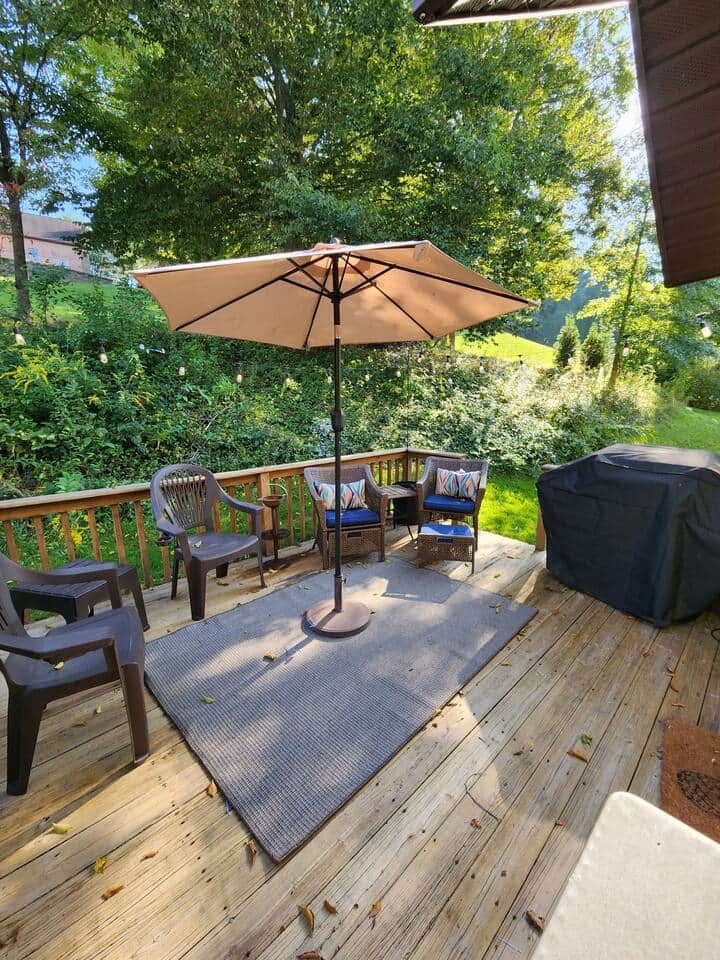 Back Patio with Grill Back Patio with Grill