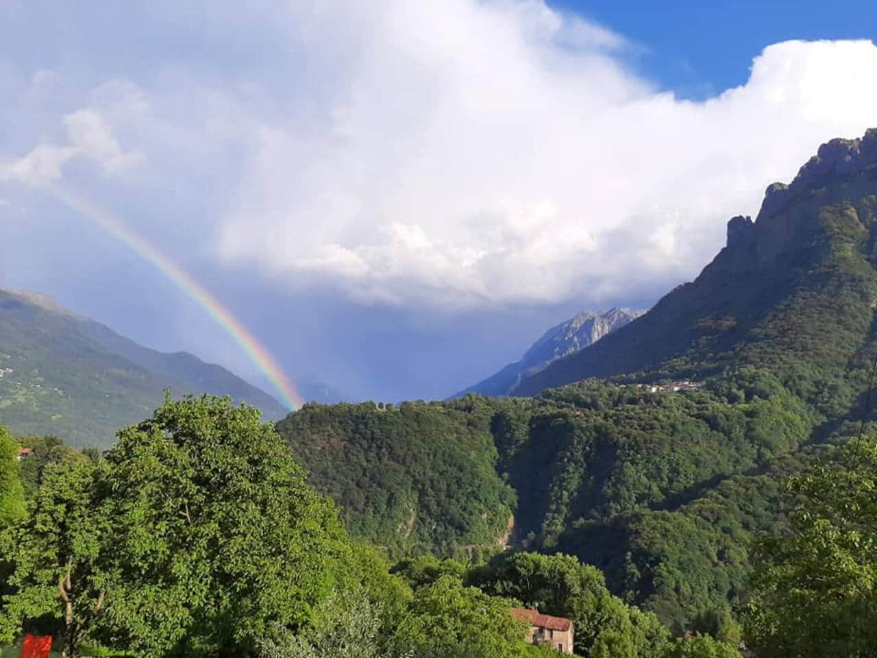 Panorama sulle montagne
