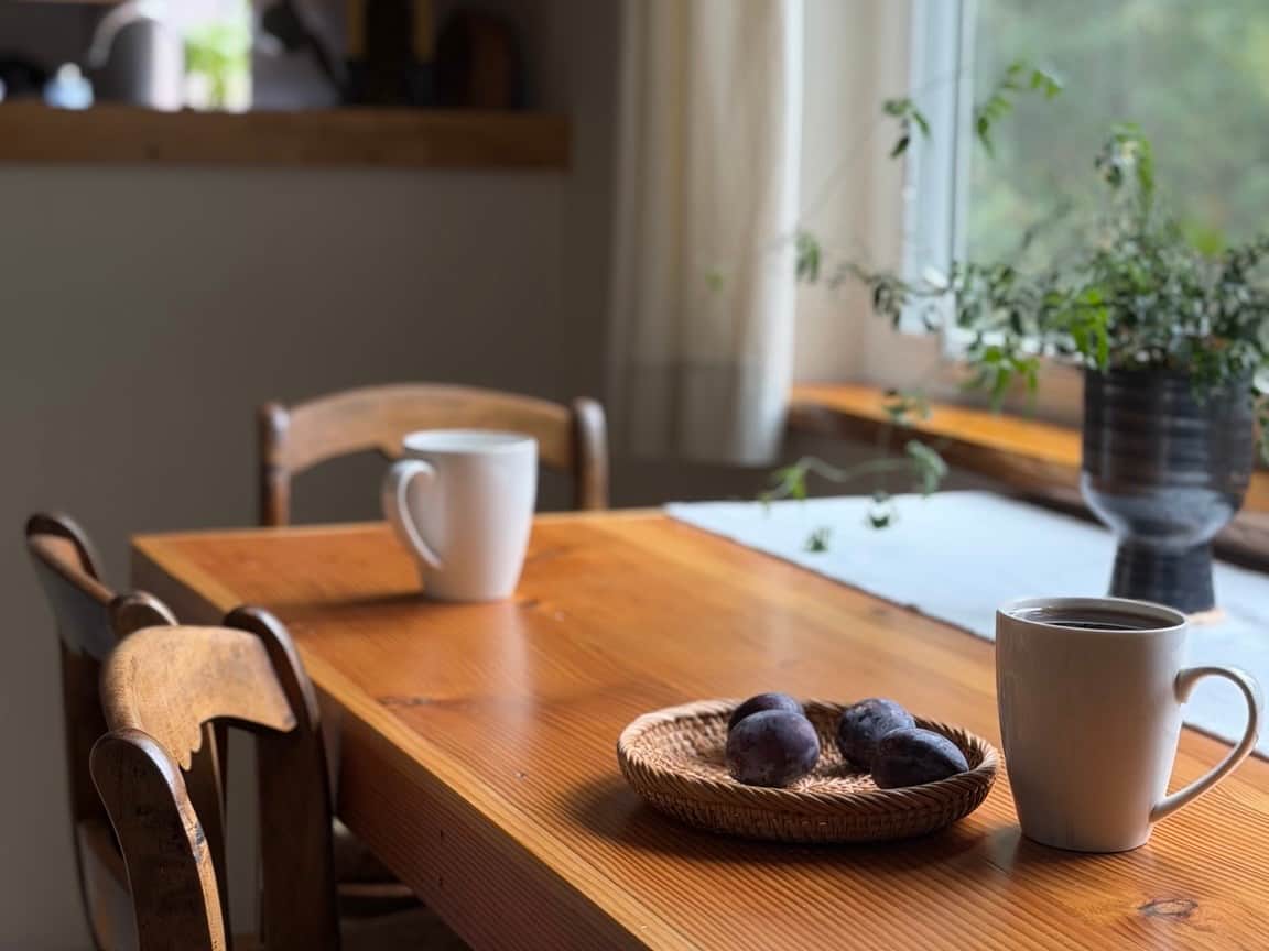 Slow mornings are encouraged. Slow mornings are encouraged.