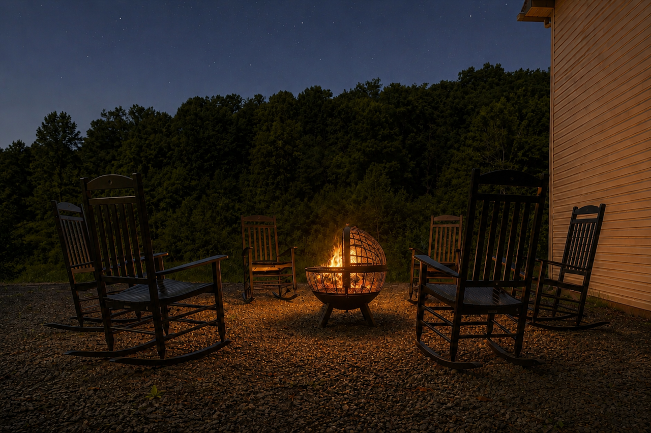 S'mores anyone? Enjoy the fire pit day or night!