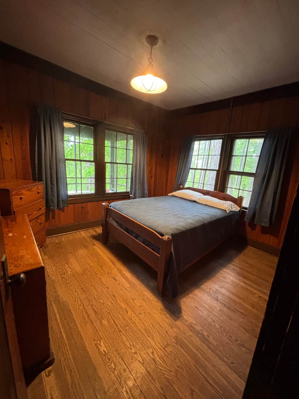 Rustic stone and wood cabin at Buffalo Point near Buffalo National River Arkansas