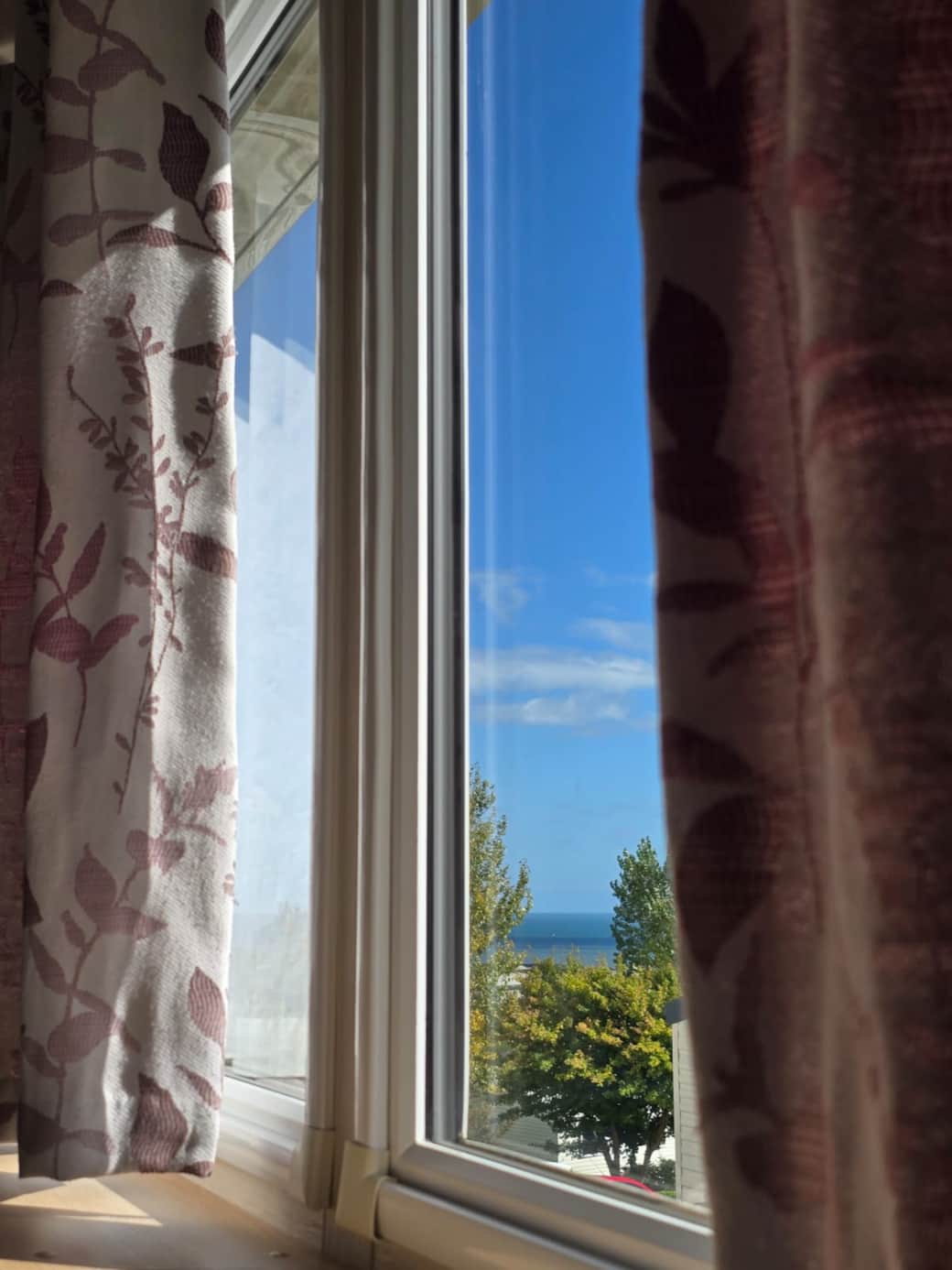 Sea view from lounge