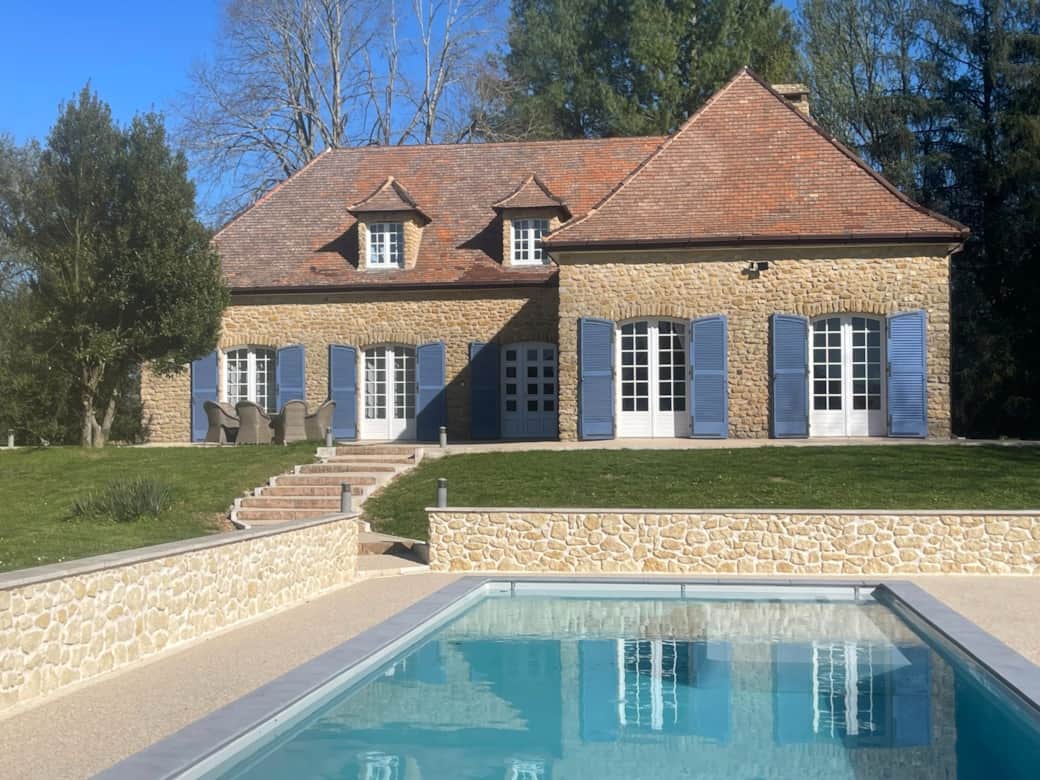 Traditional stone holiday house near medieval Monpazier