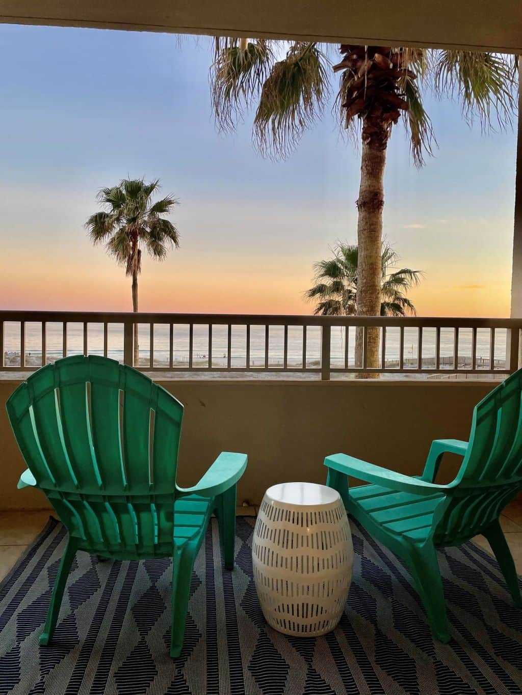 Balcony sunset