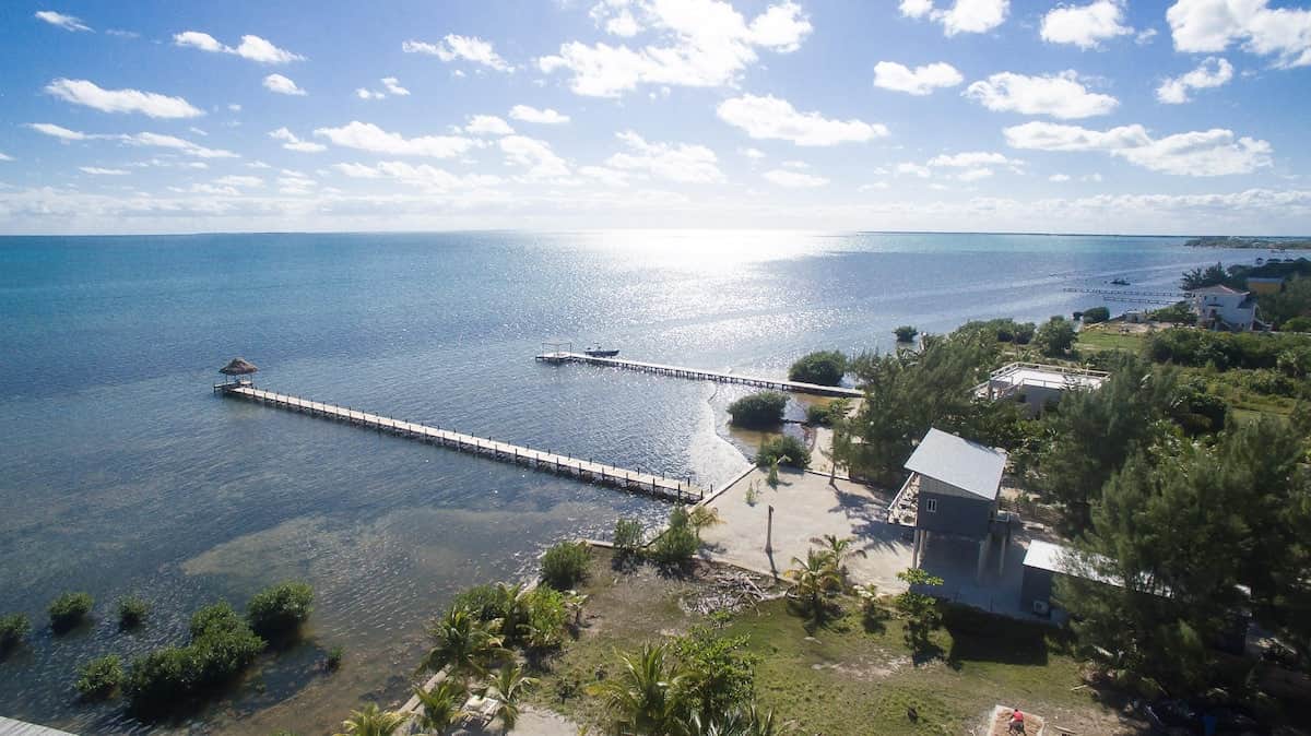 Long dock into the sea