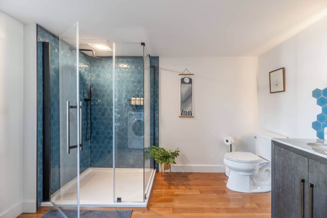 Full bathroom located on the main floor.