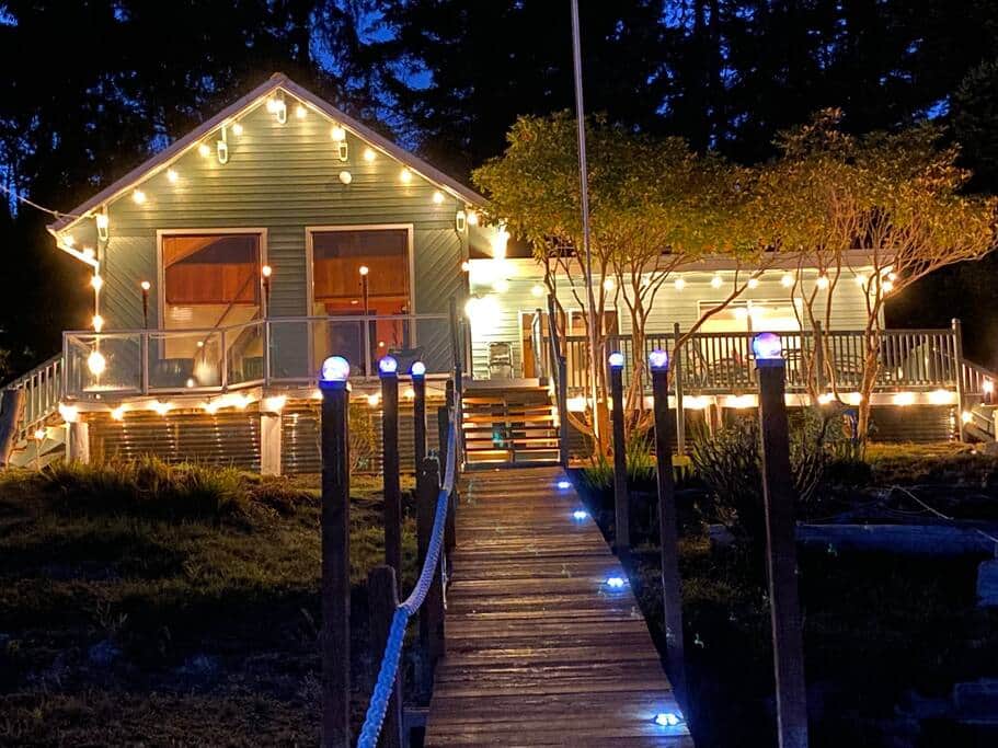 Exterior at night