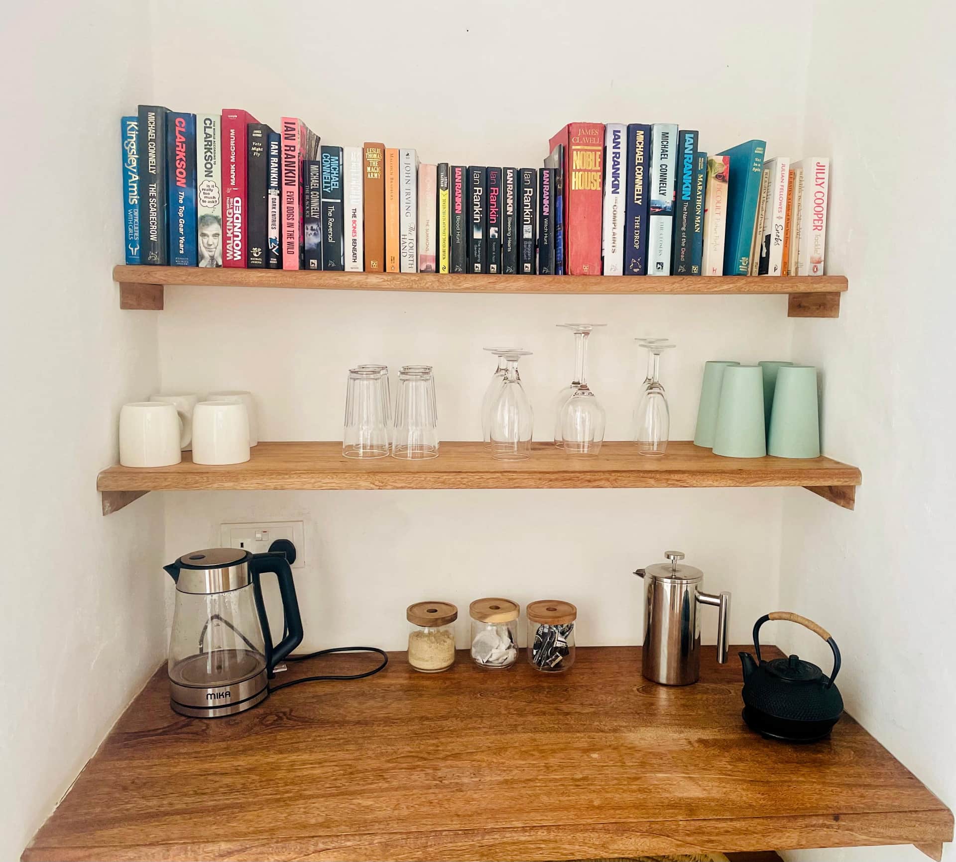 Cashewnut Villa beverage and books.jpg