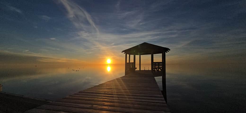 Gazebo sunset 1