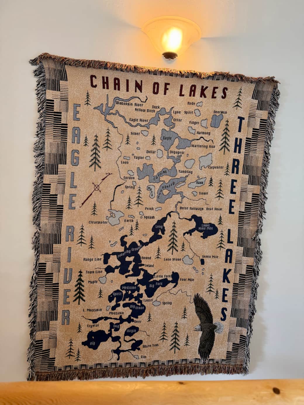 Map of the Eagle River/Three Lakes Chain