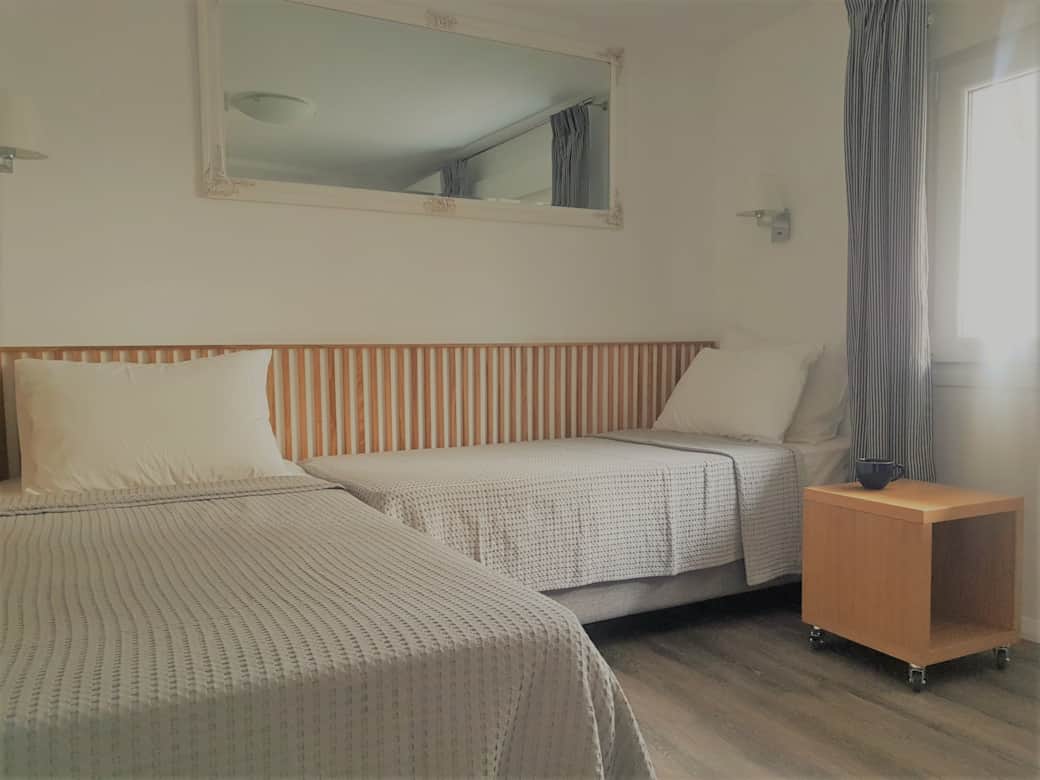 Lounge converted bed