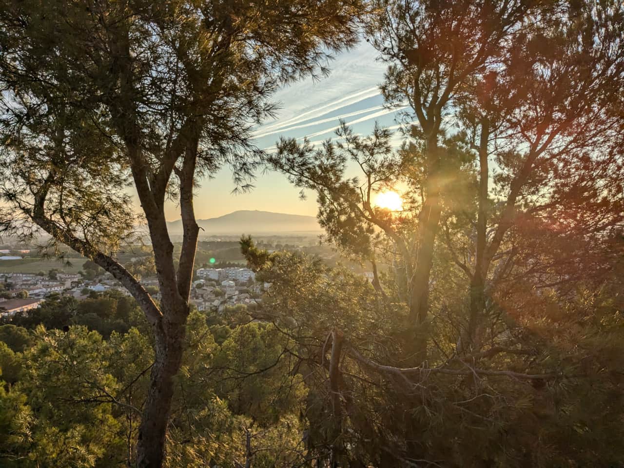 Vue de la terrasse de la cuisine 