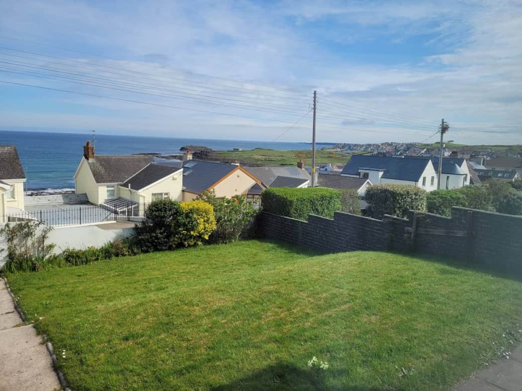 View from the front of the house looking out to the Old Portstewart Golf Course and Portrush