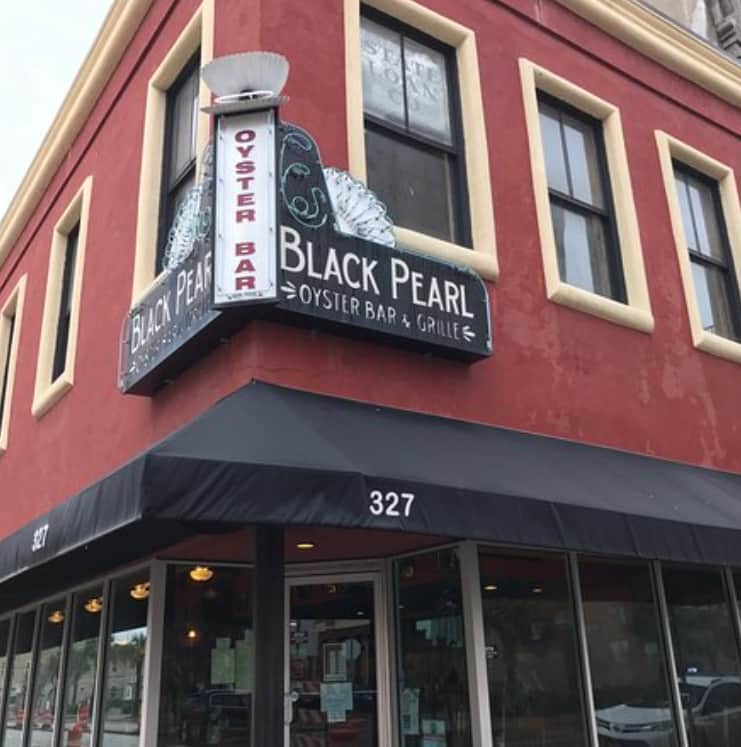 Black Pearl Oyster Bar on The Strand in Galveston, Texas