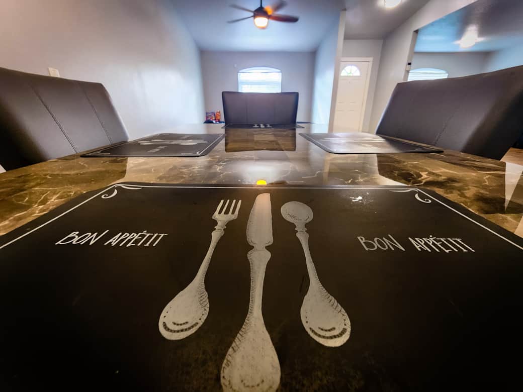 Enjoy a meal with the family in the Dining Room Enjoy a meal with the family in the Dining Room