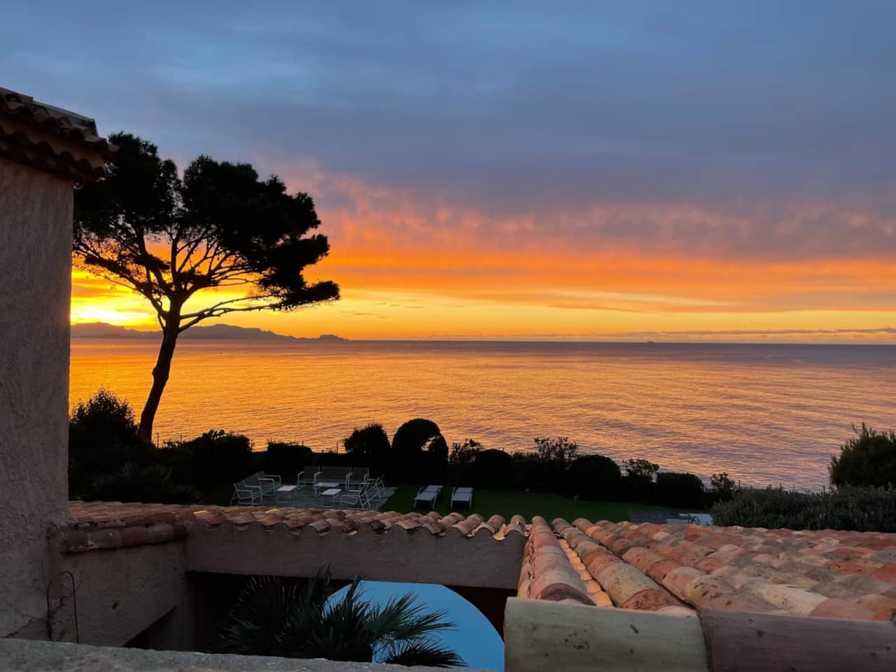 Sunset, sea view