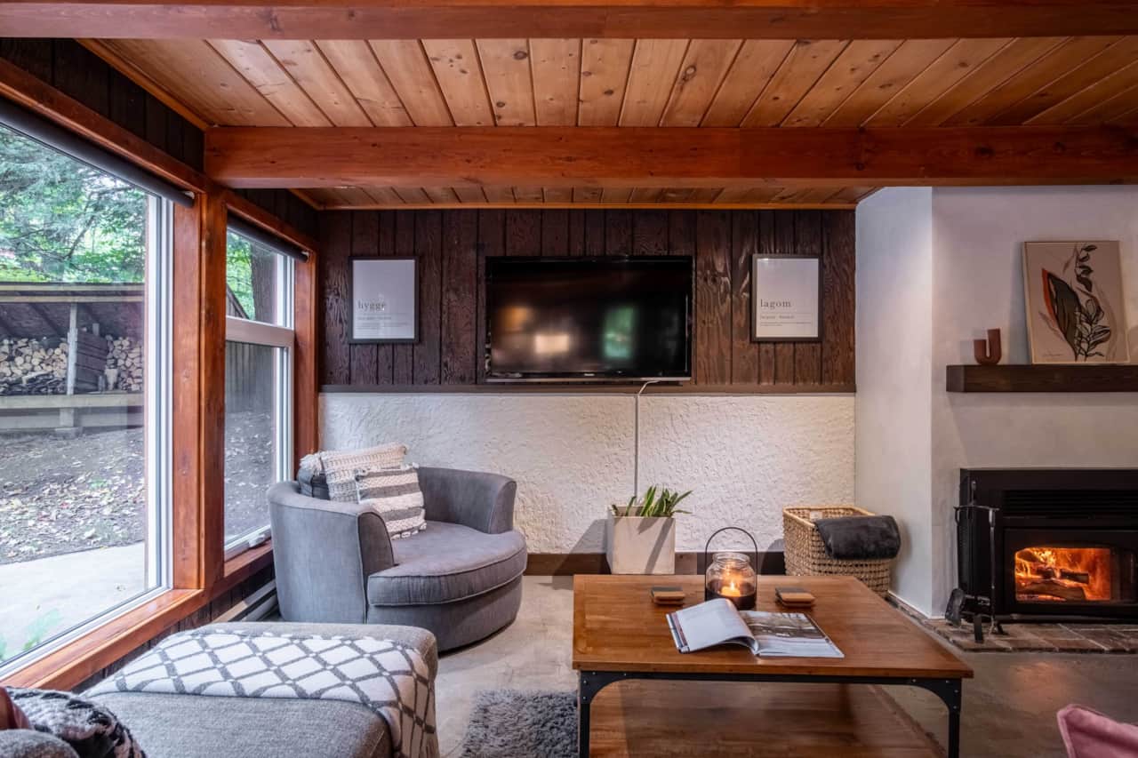 Espace de vie du chalet norvégien