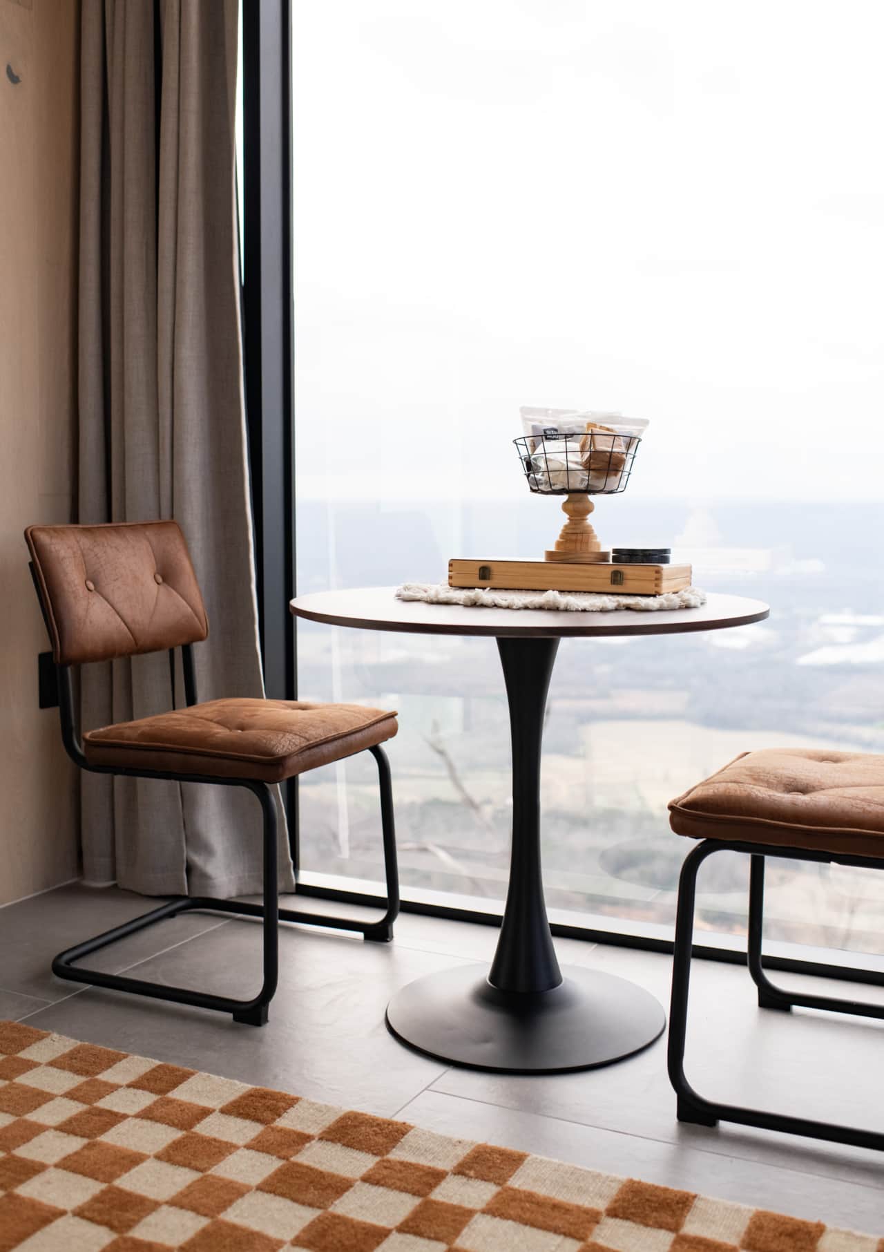 Slow mornings made better with coffee and sweeping views from the table.