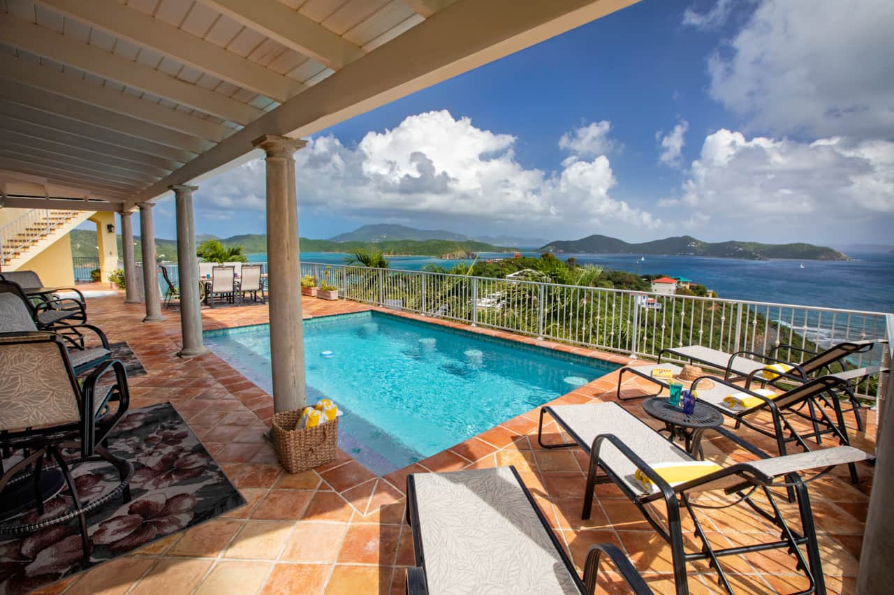 Pool and lounge area