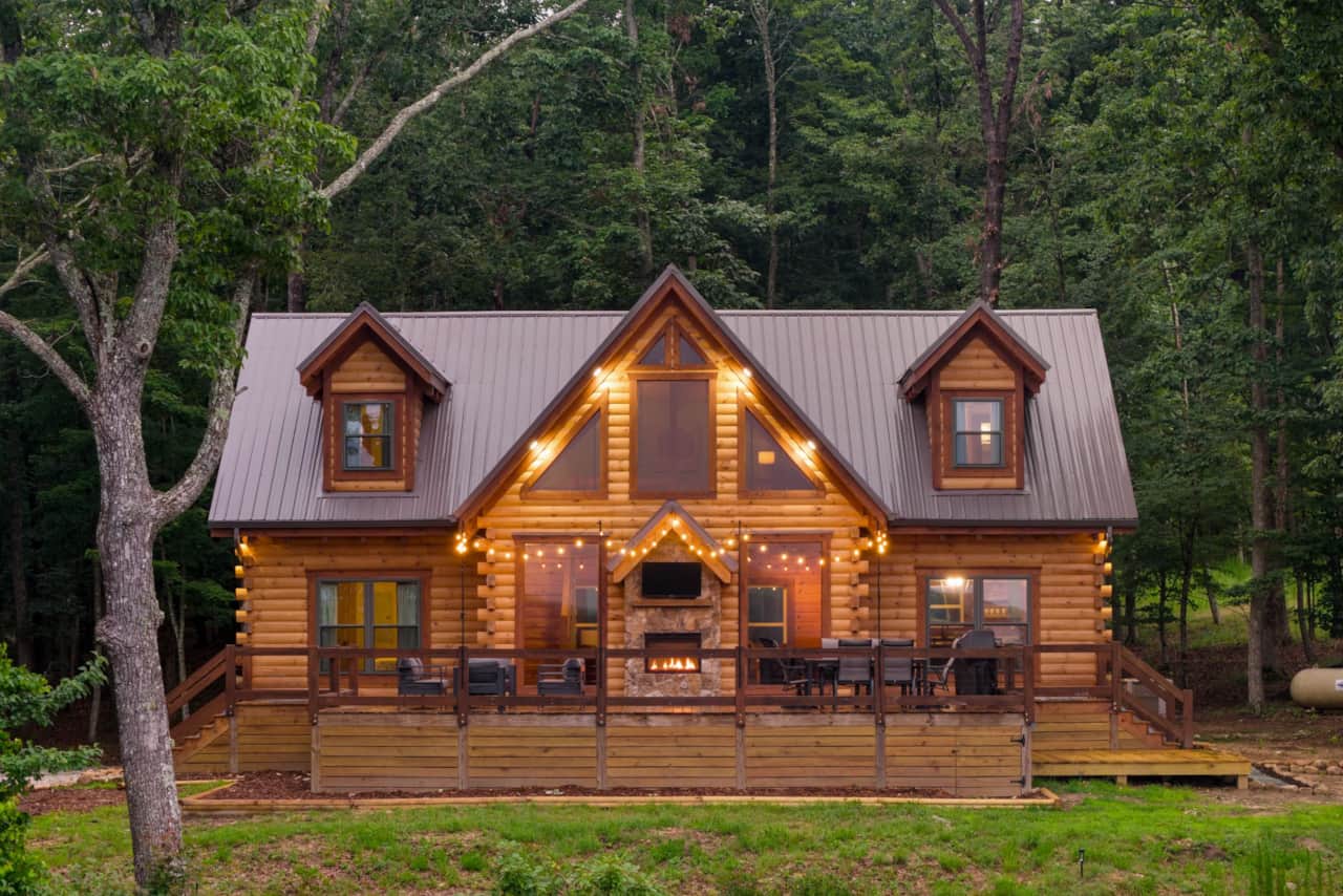 Bluff side view of home