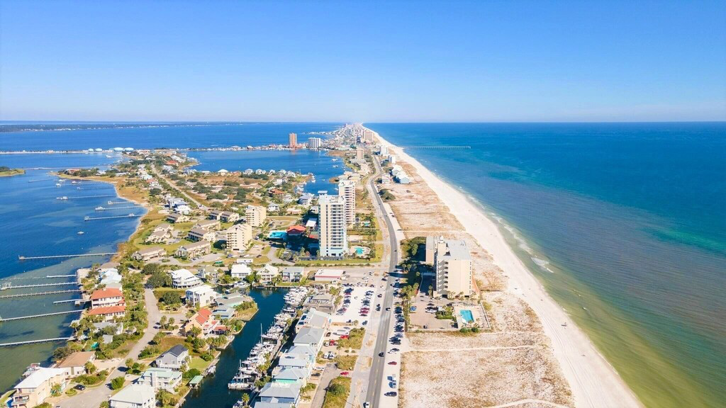 Aerial View of Pensacola Beach