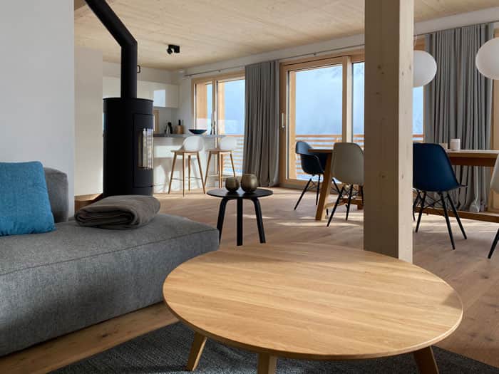 Schwedenofen im Wohnzimmer