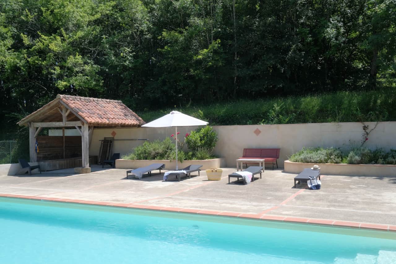 The pool, Domaine du château de Beaulieu, Gers