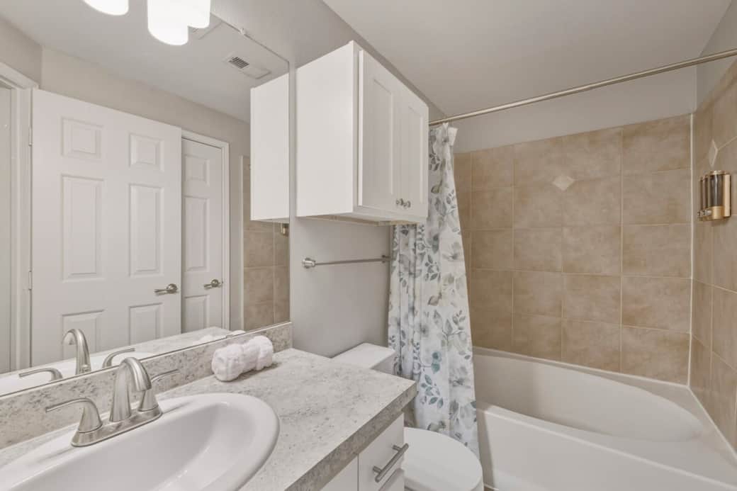 Ready for a long relaxing drawn bath. Grab the wine this beautiful  deep soaking tub is waiting for you. Perfect for some well needed self care.