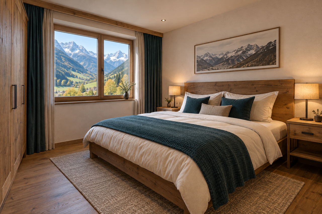 Saalbach 6 Personen- schlafzimmer 1