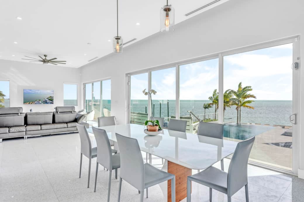 Dining table with Ocean View