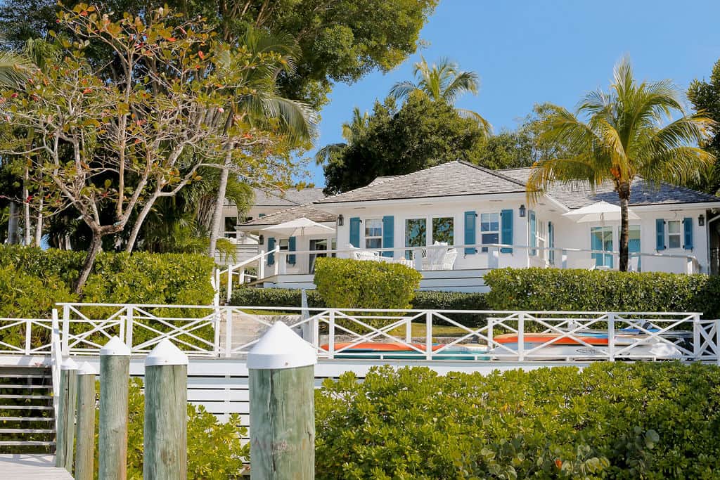 Luxury waterfront living at Low Tide, part of Harbour View Cottages on Harbour Island, Bahamas.