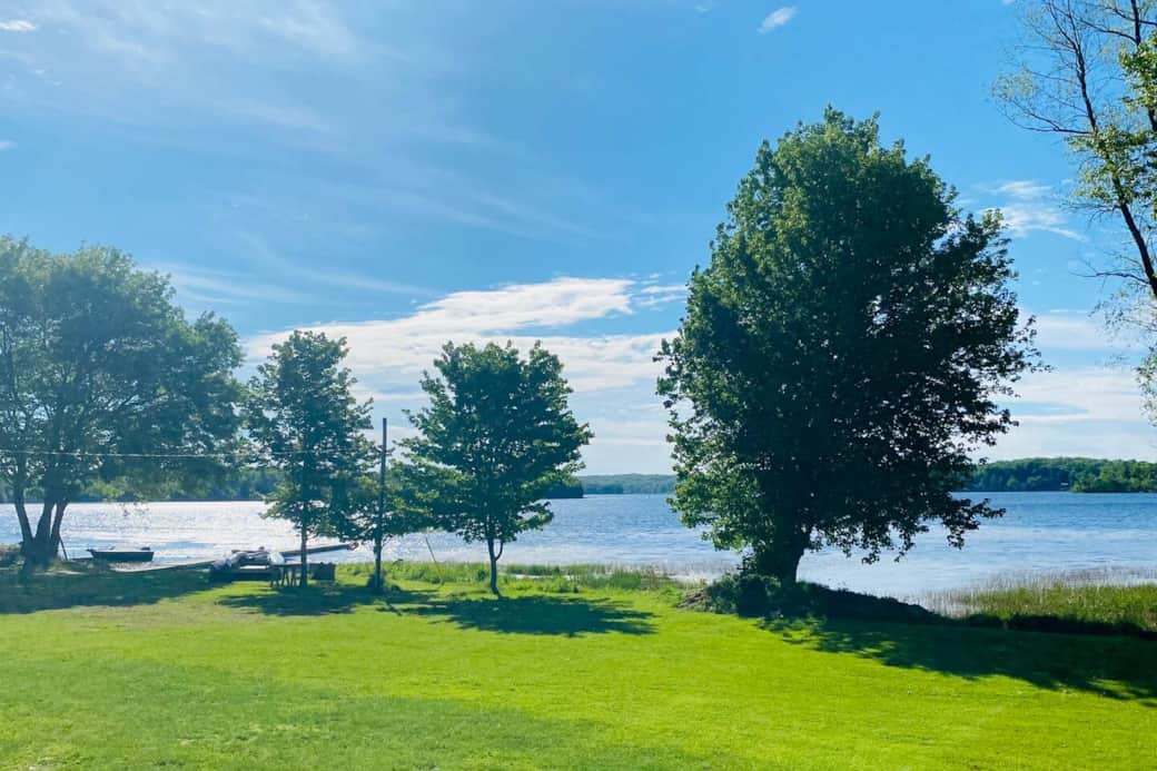 View of lake from cabin View of lake from cabin