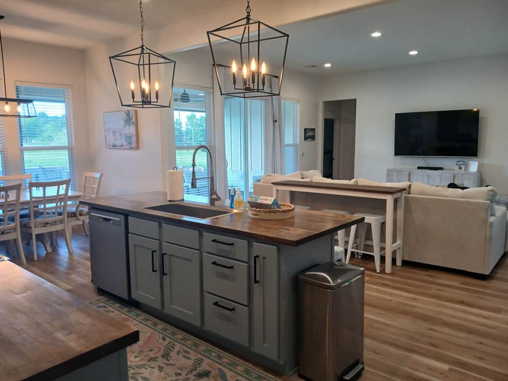 Living area from kitchen