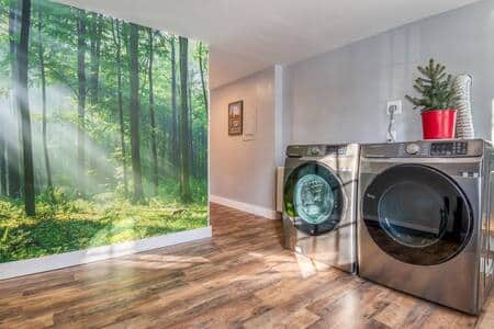 For longer stays, use of the washer and dryer is included to keep you going.